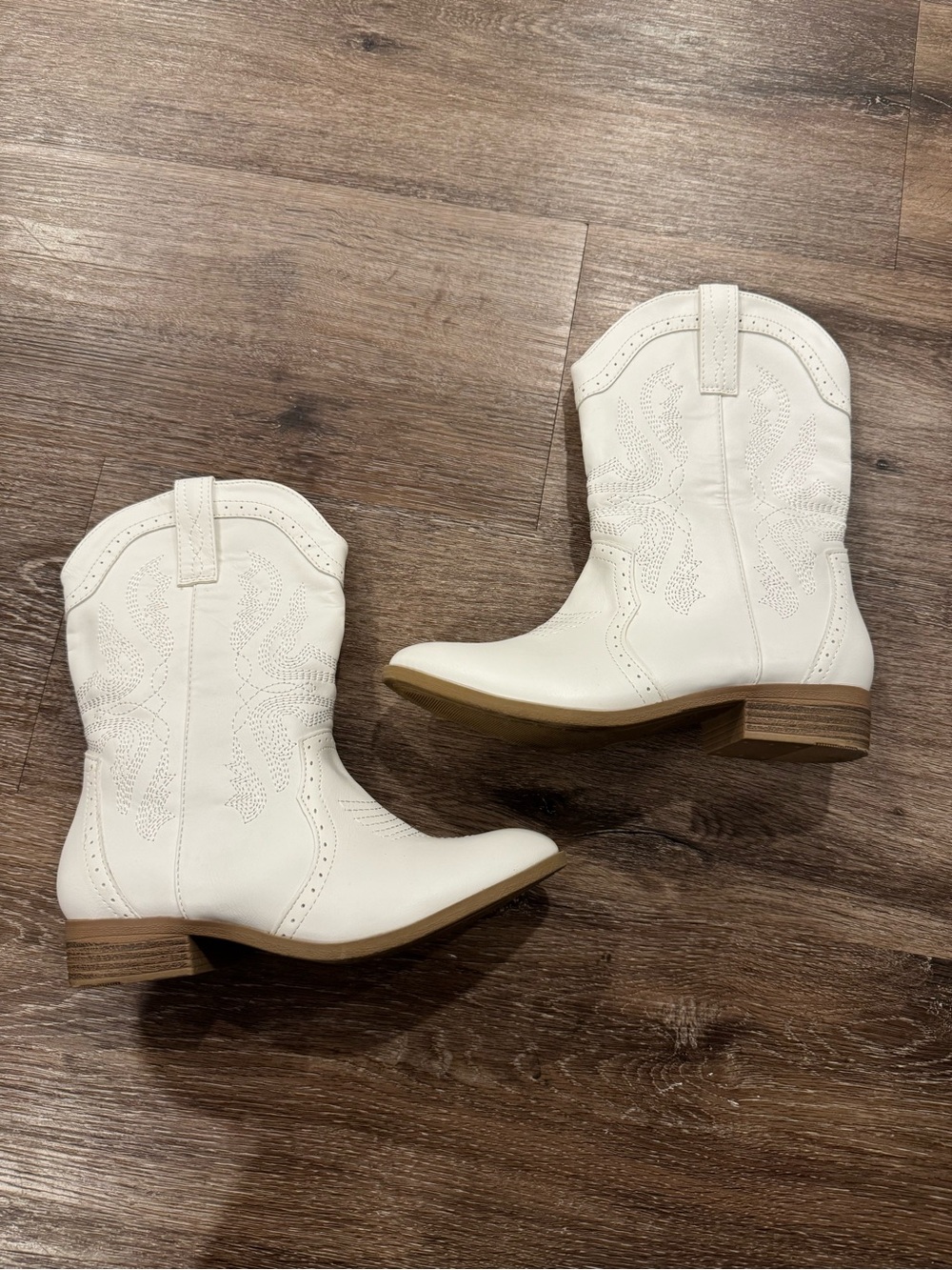 Dream Pairs White Girls Cowboy Boots